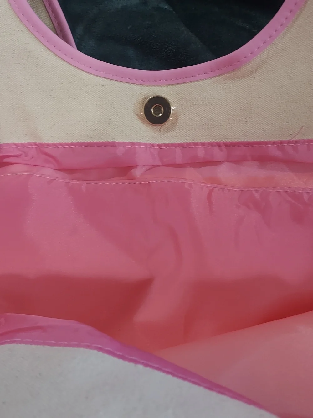 Victoria's Secret Pink Trim Canvas Tote